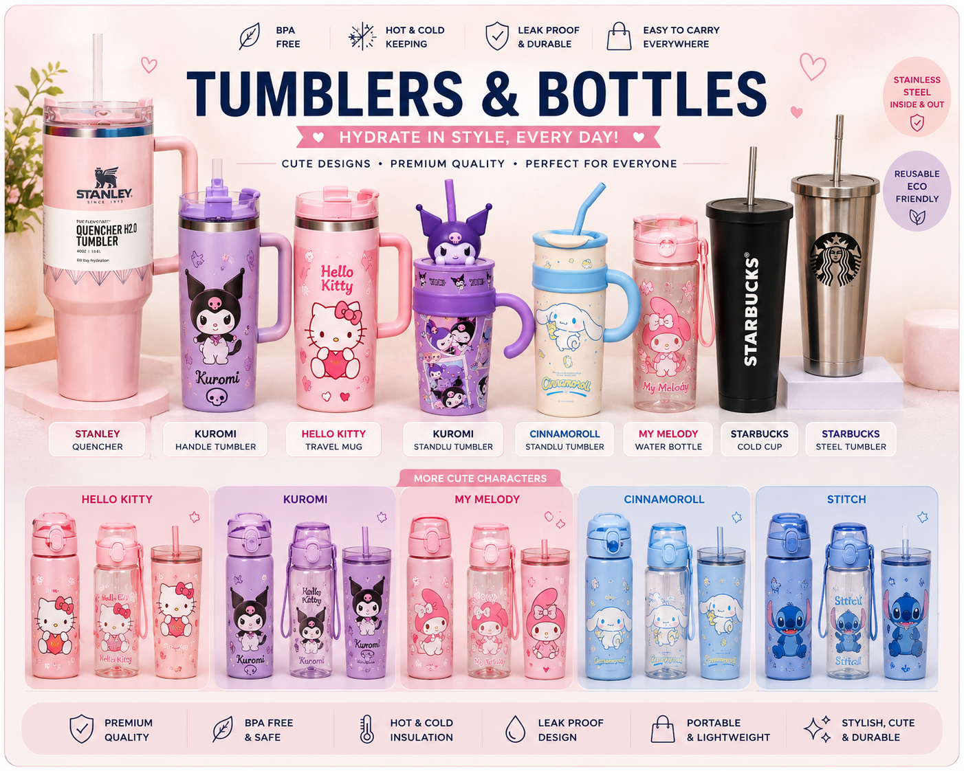 Tumblers & Bottle