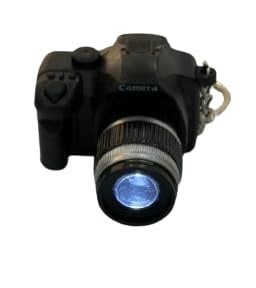Cute Mini Camera Keychain with Flashing Light & Sound