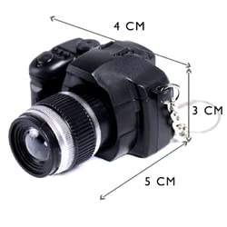 Cute Mini Camera Keychain with Flashing Light & Sound