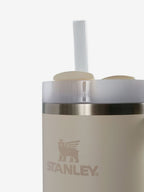 Stanley Tumbler with Handle and Straw, Stainless Steel Insulated Travel Cup(Beige)