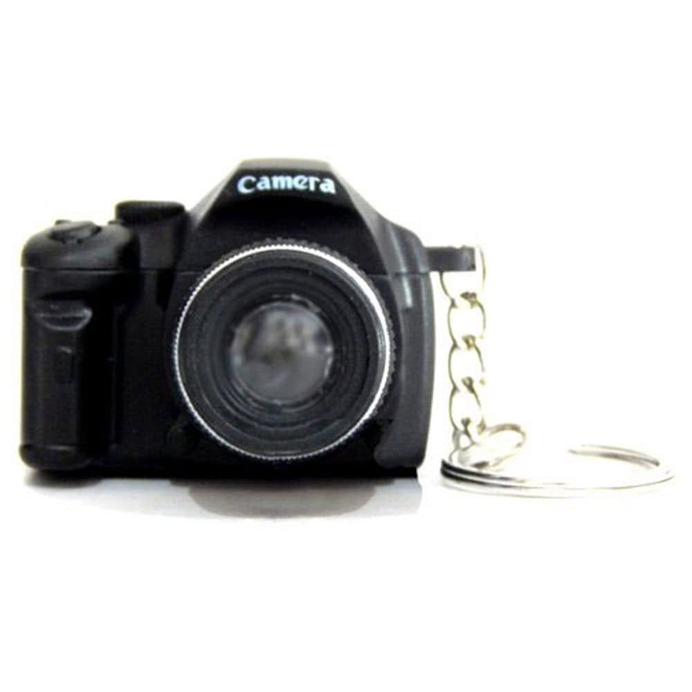 Cute Mini Camera Keychain with Flashing Light & Sound
