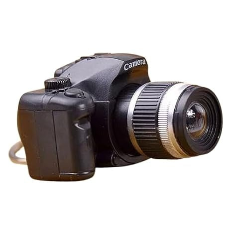 Cute Mini Camera Keychain with Flashing Light & Sound
