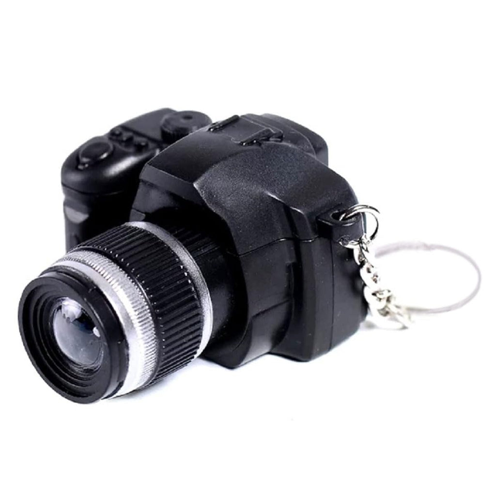 Cute Mini Camera Keychain with Flashing Light & Sound