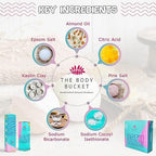 Bath Bomb Gift Set of 3 | Handmade Natural Bath Bombs with Epsom Salt, Almond Oil & Shea Butte