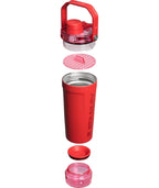 Stanley Protein Shaker Bottle for Gym, Sports Shaker with Mixing Strainer, Leak Resistant Fitness Bottle(Chilli Red)