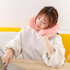Cute Animal Plush U-Shaped Travel Neck Pillow | Soft Memory Cushion for Car, Flight &amp; Office | Unicorn, Capybara, Kuromi Designs