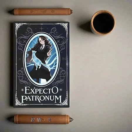 Harry Potter "Expecto Patronum" Hardcover Secret Storage Journal Notebook | Hidden Compartment Book Box | Magnetic Closure | 96 Sheets