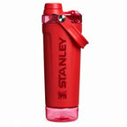 Stanley Protein Shaker Bottle for Gym, Sports Shaker with Mixing Strainer, Leak Resistant Fitness Bottle(Chilli Red)