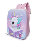 Unicorn Kids School Backpack | Lightweight 3D Cartoon School Bag with Breathable Mesh Back, Padded Straps & Spacious Compartments for Girls (Ages 3–8)