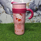Hello Kitty 1200ML Kawaii Handle Tumbler with Straw – Leakproof Travel Cup for Girls & Women