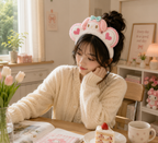 Plush Character Headband for Women & Girls Soft Cute Hair Band Costume Accessory