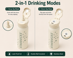 Starbucks® Butterfly Stainless Steel Insulated Water Bottle 2-in-1 Straw & Sip Lid | Leakproof Double Wall Vacuum Flask