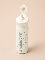 Starbucks® Butterfly Stainless Steel Insulated Water Bottle 2-in-1 Straw & Sip Lid | Leakproof Double Wall Vacuum Flask
