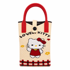 Knitted Phone Crossbody Bag for Women with Shoulder Strap & Snap Closure