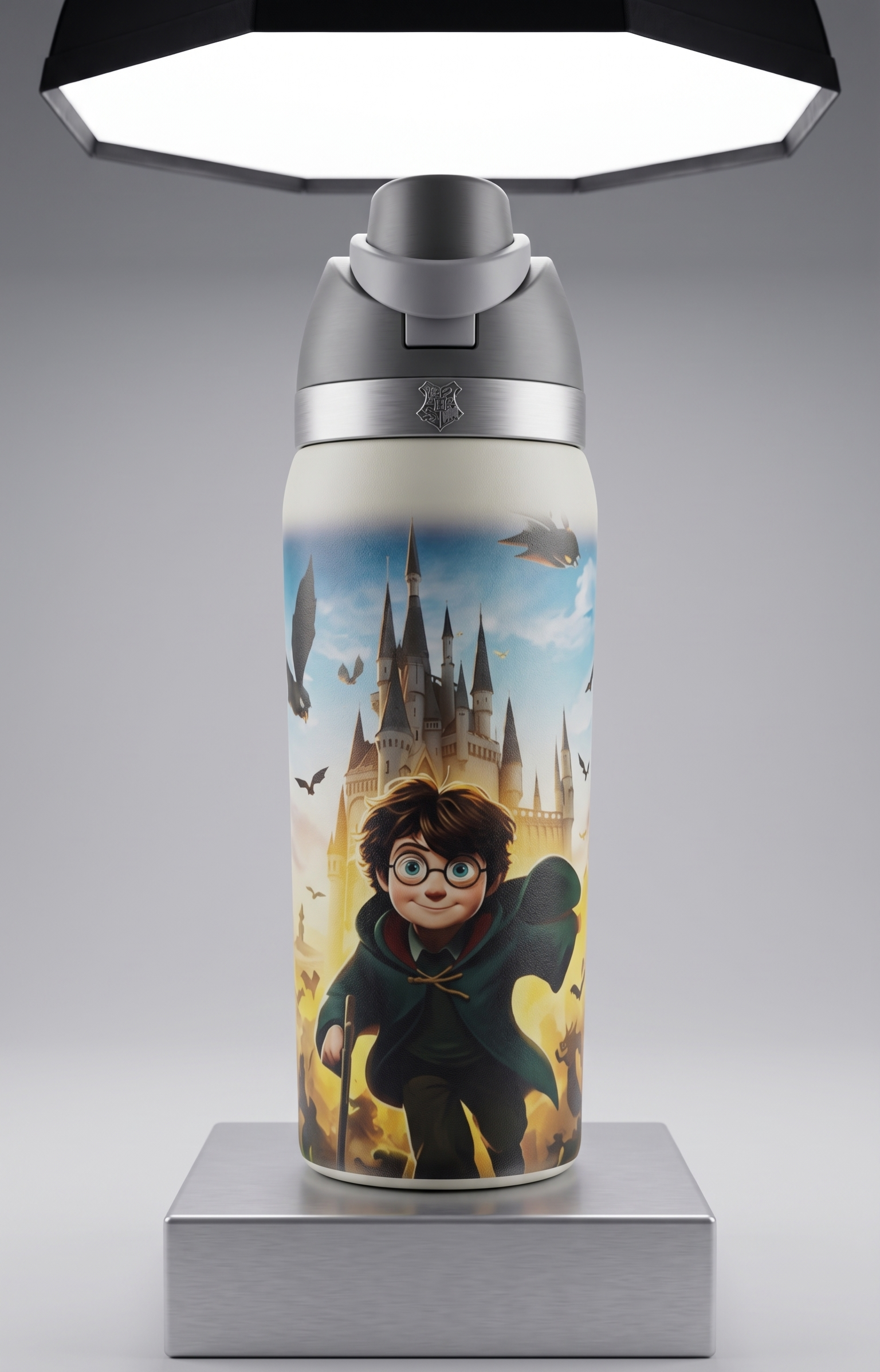 Roblox, Minecraft & Harry Potter Stainless Steel Insulated Water Bottle with Flip Straw Lid | Leakproof Double Wall Vacuum Flask | Kids School, Travel & Sports Bottle