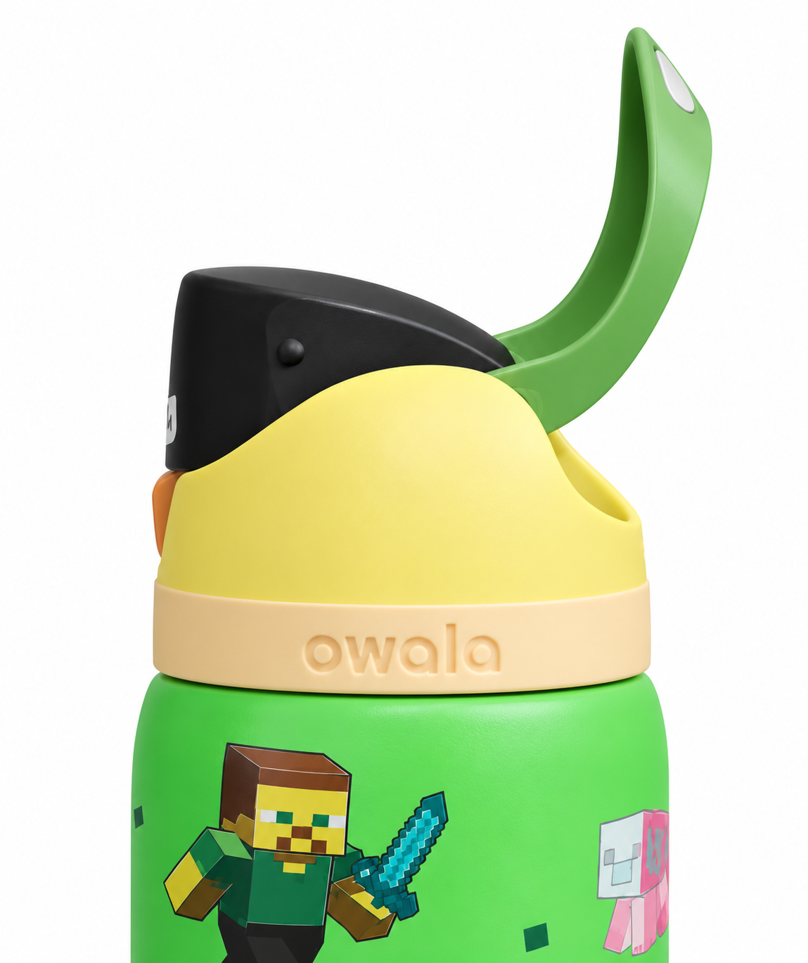 Owala x Minecraft FreeSip Insulated Stainless Steel Water Bottle with Straw for Sports, Travel, and School, 32oz