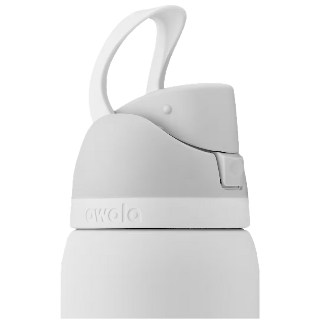 Owala FreeSip Insulated Stainless Steel Water Bottle with Straw for Sports, Travel, and School, 32oz(White)