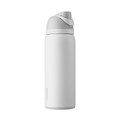 Owala FreeSip Insulated Stainless Steel Water Bottle with Straw for Sports, Travel, and School, 32oz(White)