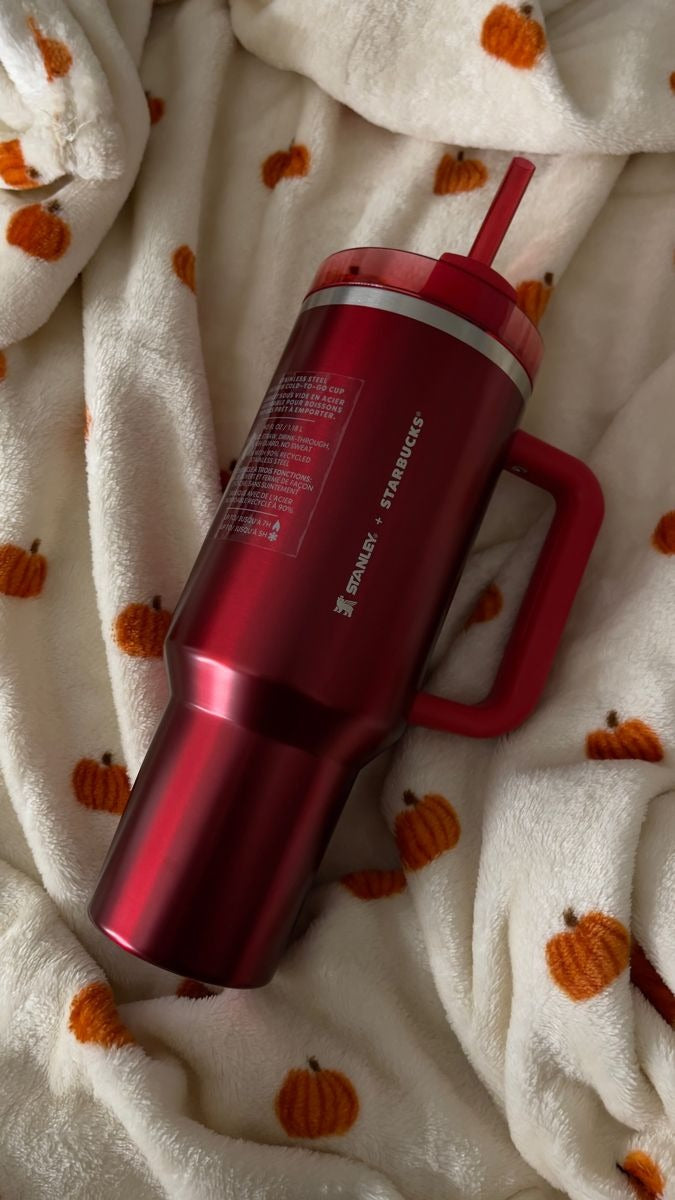 Stanley + Starbucks Tumbler with Handle and Straw, Stainless Steel Insulated Travel Cup