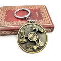 360° Rotating Metal Keychain, Spinner Key Ring with Hammer-Inspired Design