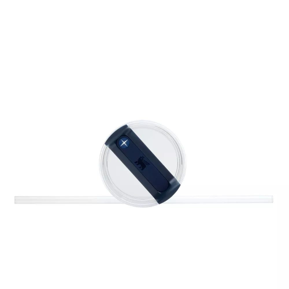 Stanley Tumbler with Handle and Straw, Stainless Steel Insulated Travel Cup(Dark Blue)