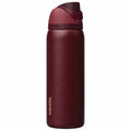 Owala FreeSip Insulated Stainless Steel Water Bottle with Straw for Sports, Travel, and School, 32oz(Burgundy)