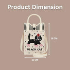 Knitted Phone Crossbody Bag for Women with Shoulder Strap & Snap Closure