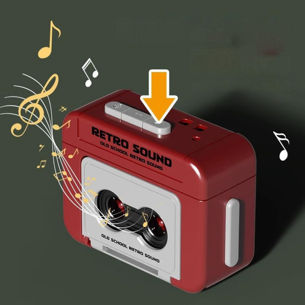 Retro Sound Voice Recorder Keychain – 15-Second Voice Recording Mini Cassette Recorder