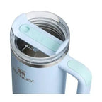 Stanley Tumbler with Handle and Straw, Stainless Steel Insulated Travel Cup(Blue)
