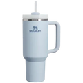Stanley Tumbler with Handle and Straw, Stainless Steel Insulated Travel Cup(Blue)