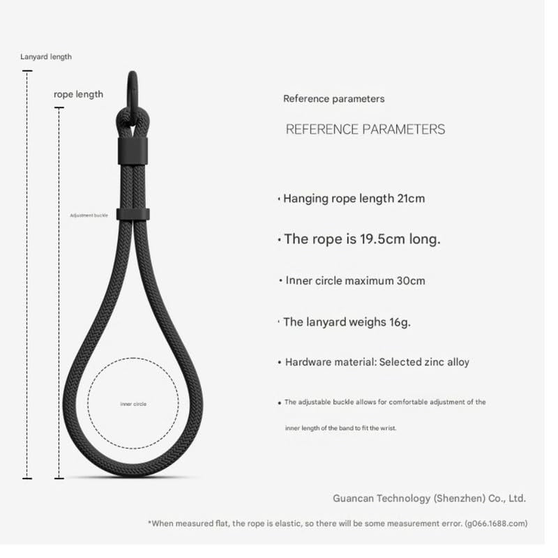 Adjustable Phone Wrist Strap with Universal Phone Patch & Secure Wrist Lanyard