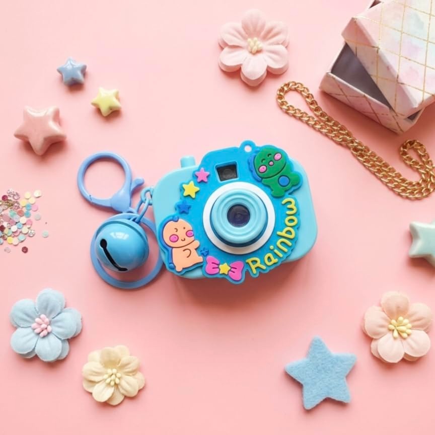 Mini Projector Keychain with LED Light & Camera Design for Kids & Collectors