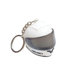 Mini Motorcycle Helmet Keychain with Opening Visor & Hanging Pendant