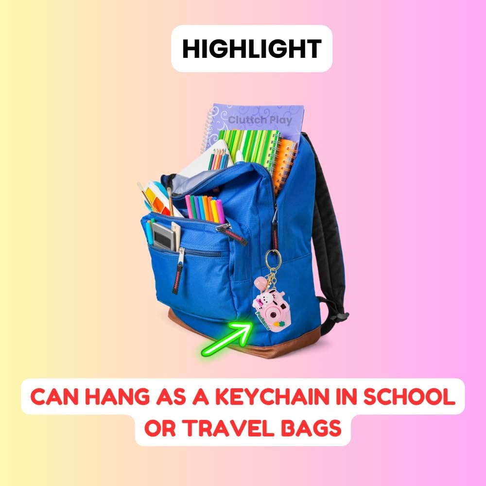 Mini Projector Keychain with LED Light & Camera Design for Kids & Collectors
