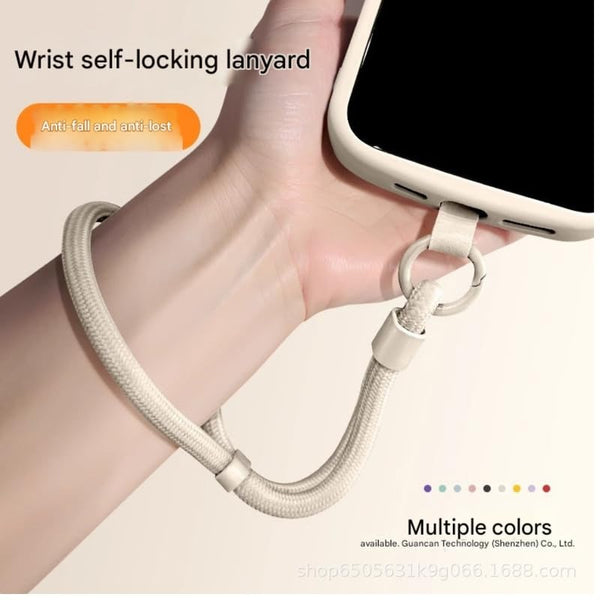 Adjustable Phone Wrist Strap with Universal Phone Patch & Secure Wrist Lanyard
