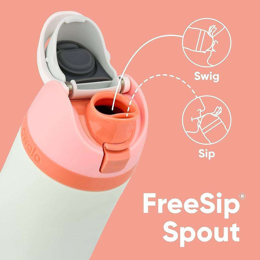 Owala FreeSip Vacuum Insulated Stainless Steel Water Bottle with Built-in Straw & Flip Lock Lid 24 oz (710 ml)