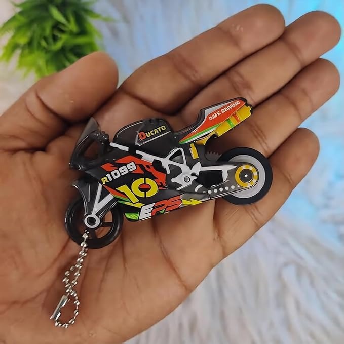 Spark Racing Motorcycle Toy for Kids | Friction Powered Die-Cast Style Bike with Real Spark Effect, Pull Back Inertia Action, Rubber Tyres | Mini Sports Bike Toy for Boys & Girls