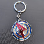 Rotating Superhero Style Metal Keychain, 360° Spinner Key Ring for Keys, Bags, Backpacks &amp; Gifting