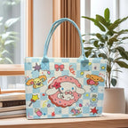 Cute Cartoon Felt Tote Bag for Women & Girls | Reusable Shopping, Lunch & Everyday Carry Bag