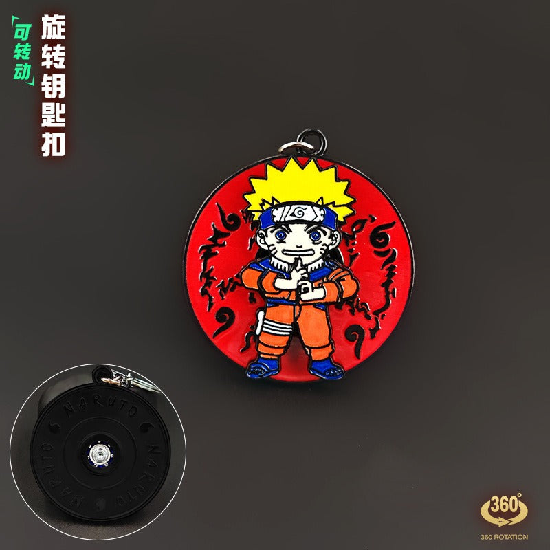 Naruto Uzumaki Keychain, Anime Metal Key Ring for Keys, Backpack, Bag & Gifting
