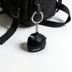 Mini Motorcycle Helmet Keychain with Opening Visor & Hanging Pendant