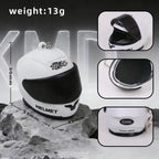 Mini Motorcycle Helmet Keychain with Opening Visor & Hanging Pendant