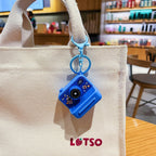Mini Camera Keychain with Flashlight & Photo Pop-Up, Cute Cartoon Camera Keyring, Portable Bag Charm & Backpack Accessory for Kids & Adults