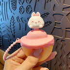 Cute Pop-Up Ice Cream Character Keychain | Kawaii Silicone Pendant | Portable Bag Charm | Collectible Keyring | Panda, Bear, Penguin &amp; Bunny Designs