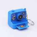 Mini Camera Keychain with Flashlight & Photo Pop-Up, Cute Cartoon Camera Keyring, Portable Bag Charm & Backpack Accessory for Kids & Adults