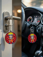 Naruto Uzumaki Keychain, Anime Metal Key Ring for Keys, Backpack, Bag & Gifting