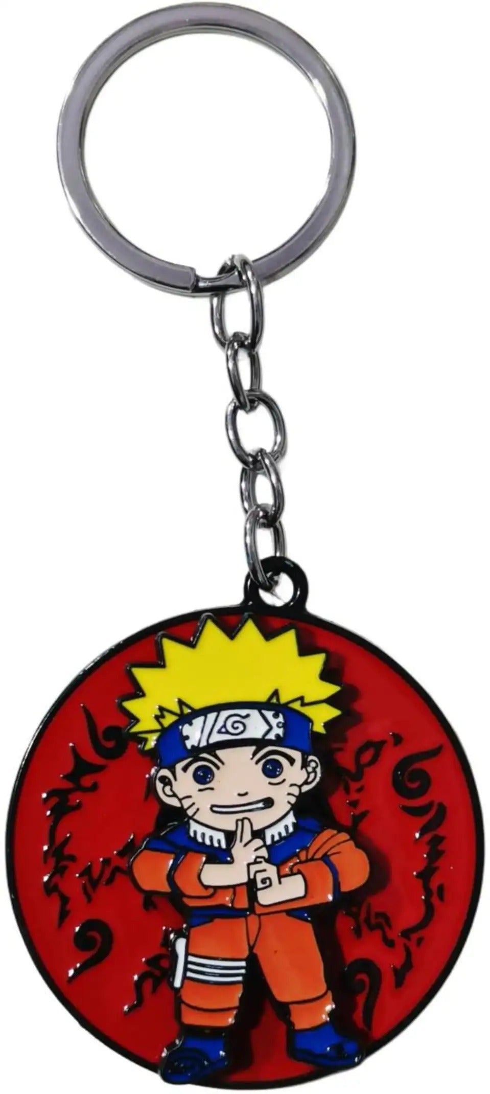 Naruto Uzumaki Keychain, Anime Metal Key Ring for Keys, Backpack, Bag & Gifting