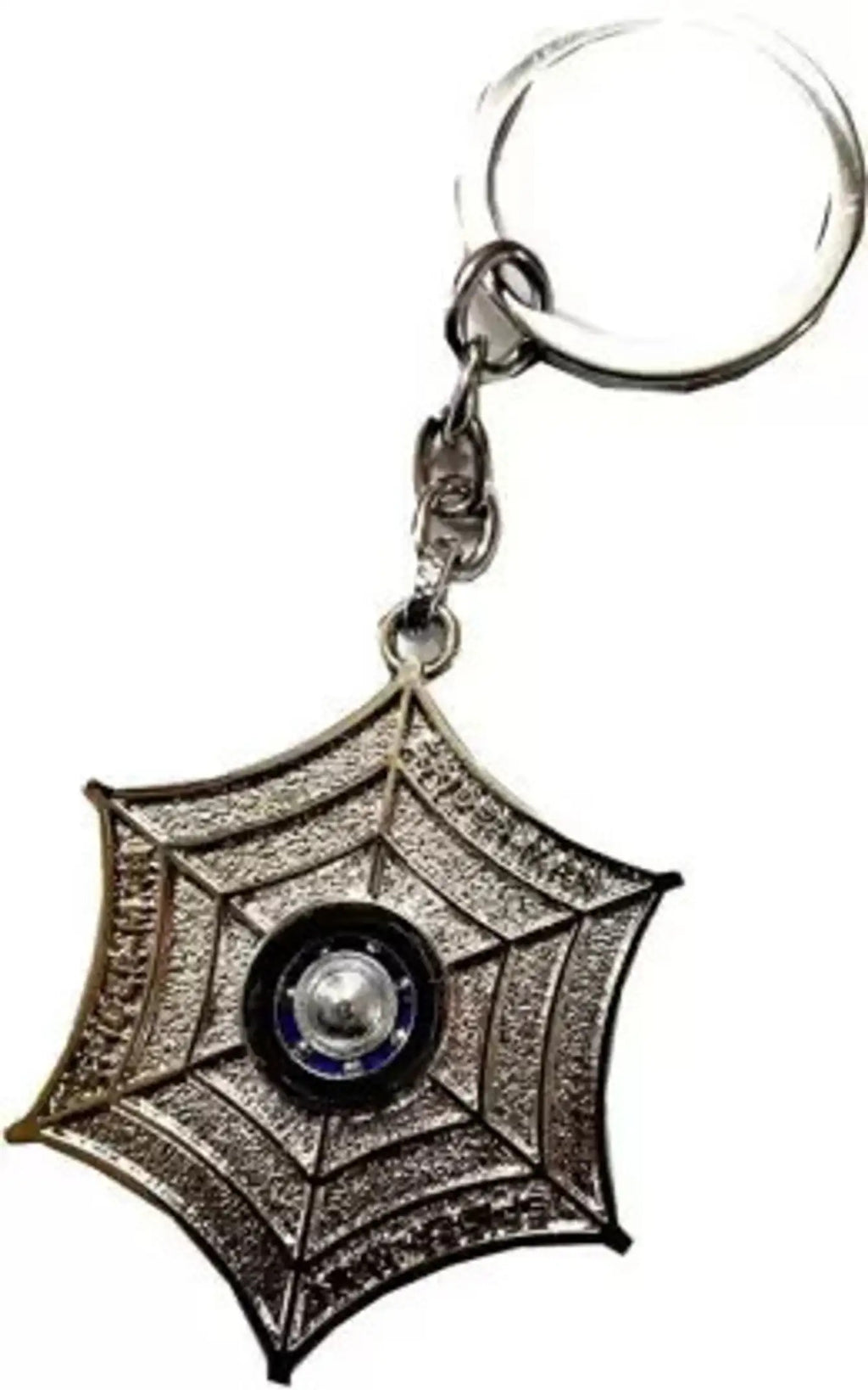 Spider Web Mask Metal Keychain, Superhero-Inspired Key Ring for Keys, Bags, Backpacks &amp; Gifting
