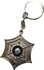 Spider Web Mask Metal Keychain, Superhero-Inspired Key Ring for Keys, Bags, Backpacks &amp; Gifting