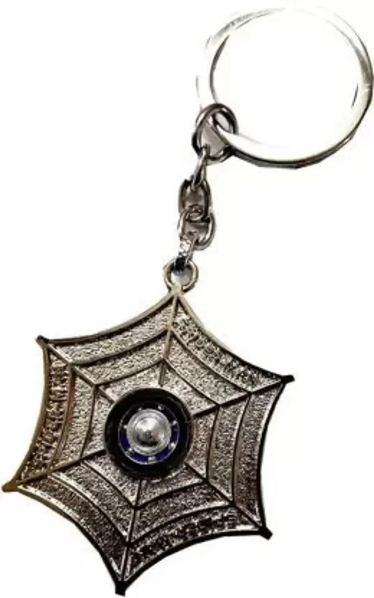 Spider Web Mask Metal Keychain, Superhero-Inspired Key Ring for Keys, Bags, Backpacks &amp; Gifting